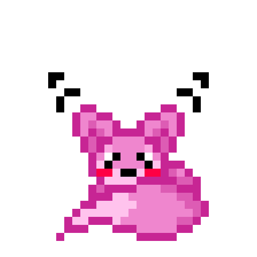 8bit pink fox